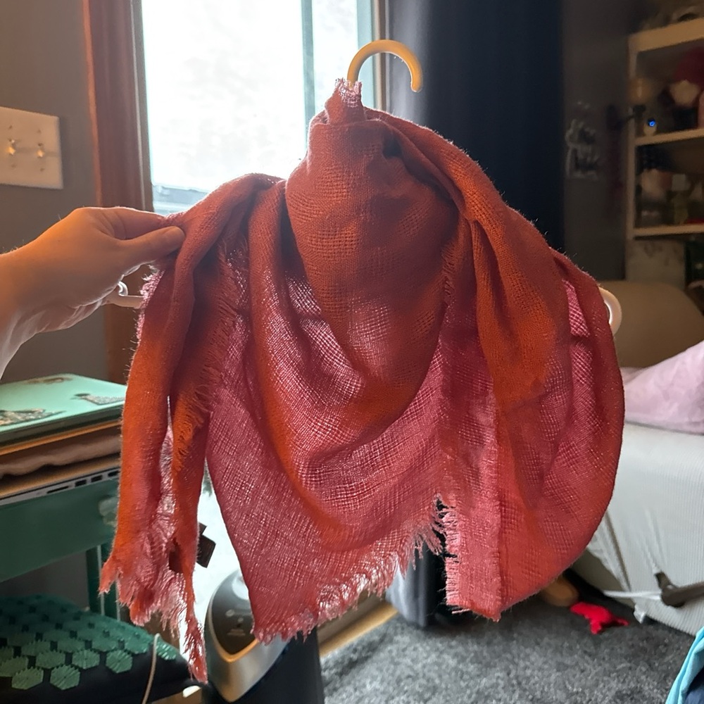 David and Young Rust and Pink Scarf